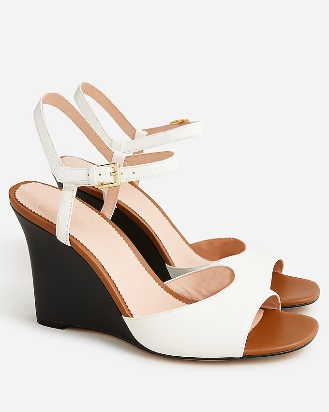 Bianca colorblock ankle-strap wedges | J. Crew US