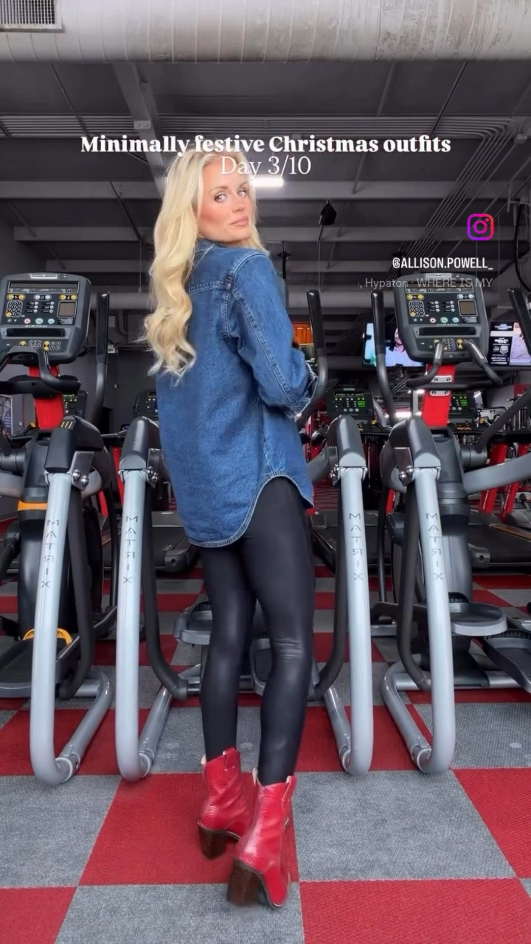 Christmas outfit idea! 
Small top
XS leggings
Boots are tts

#LTKvlog #LTKootd #LTKHoliday