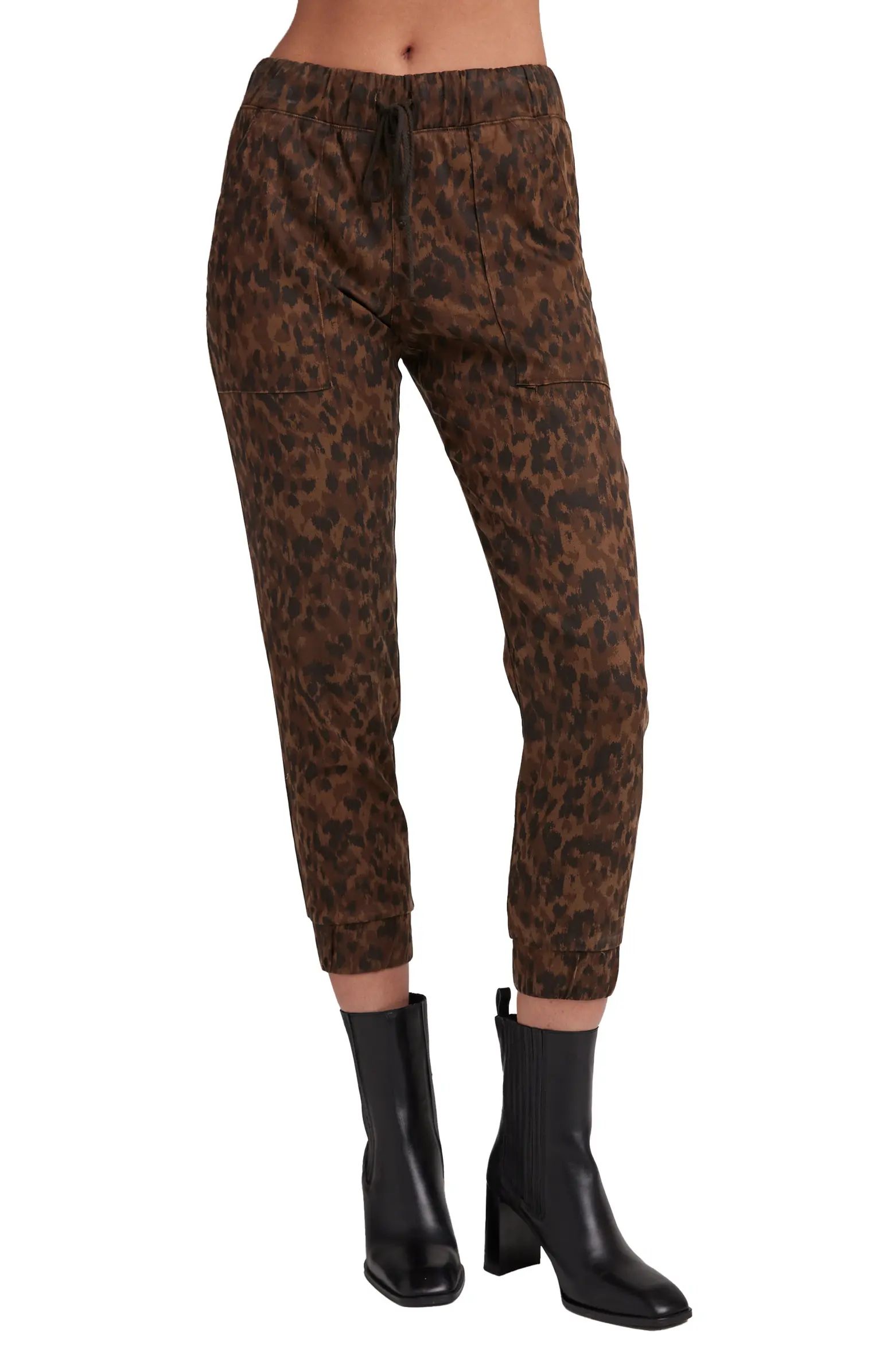 Bella Dahl Leopard Print Pocket Joggers | Nordstrom | Nordstrom