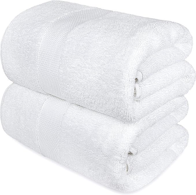 Luxury Bath Sheet Towels Extra Large | Highly Absorbent Hotel spa Collection | 35x70 Inch | 2 Pac... | Amazon (US)