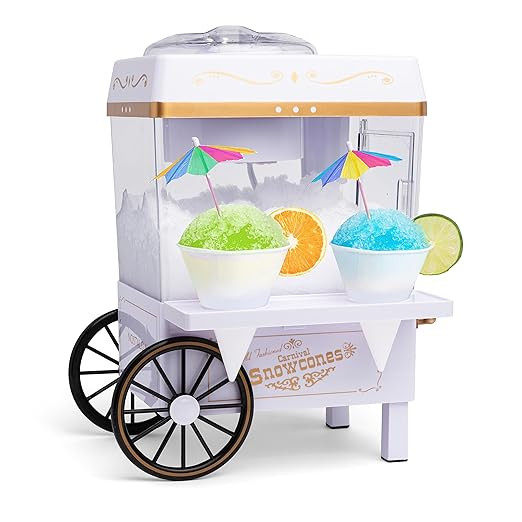Nostalgia Snow Cone Shaved Ice Machine - Retro Table-Top Slushie Machine Makes 20 Icy Treats - In... | Amazon (US)