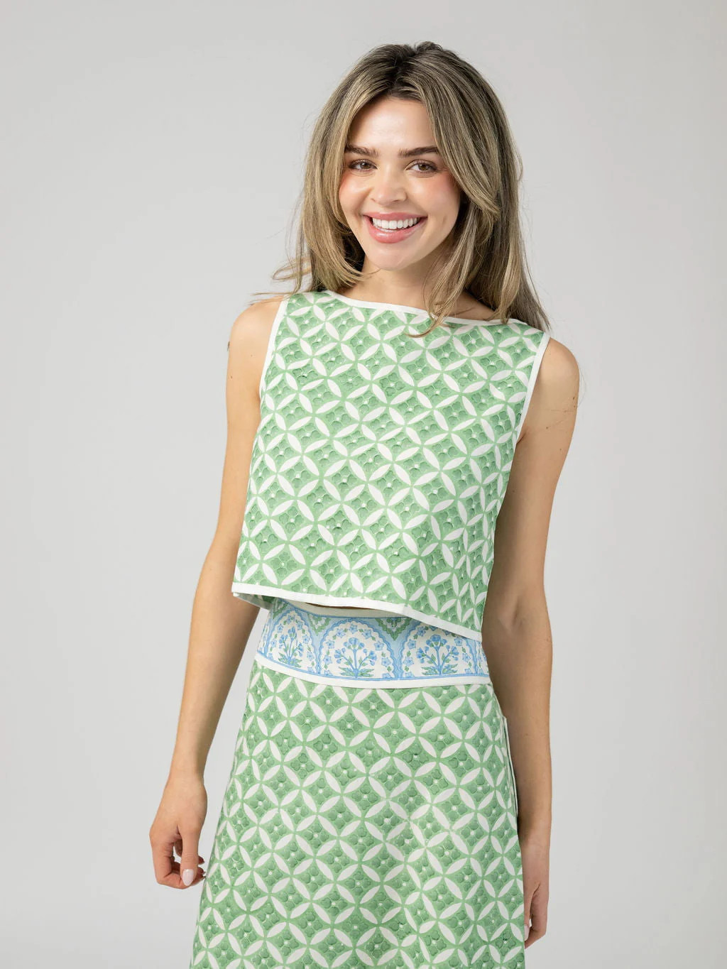 Nina Top in Lawn | Beau & Ro