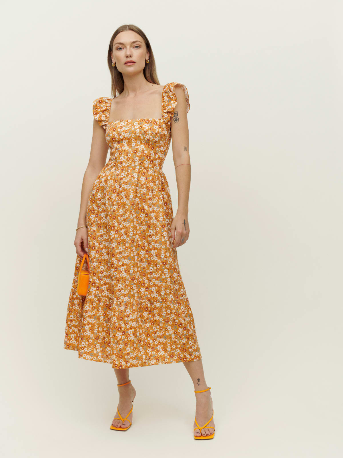 Lucila Linen Dress | Reformation (Global)