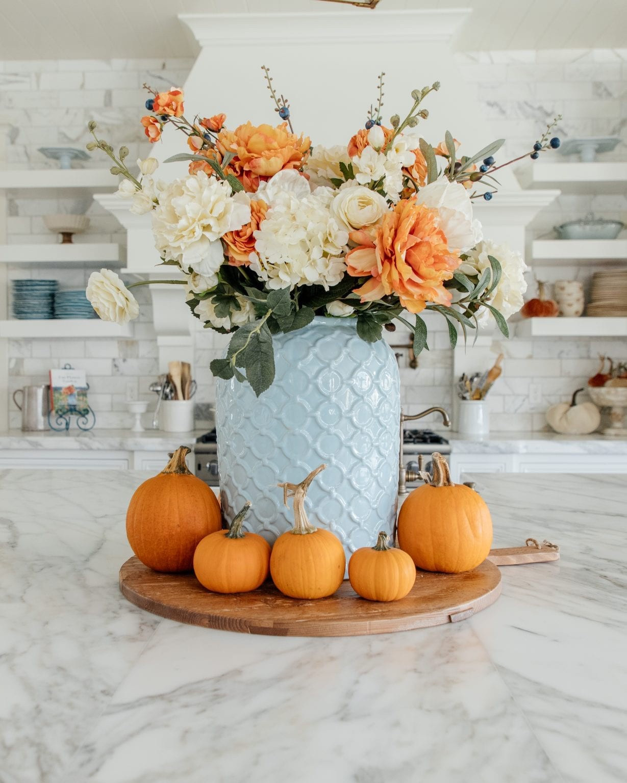 Fall kitchen floral arrangement! More stems and inspo on my blog!

#LTKHome #LTKHalloween #LTKSeasonal