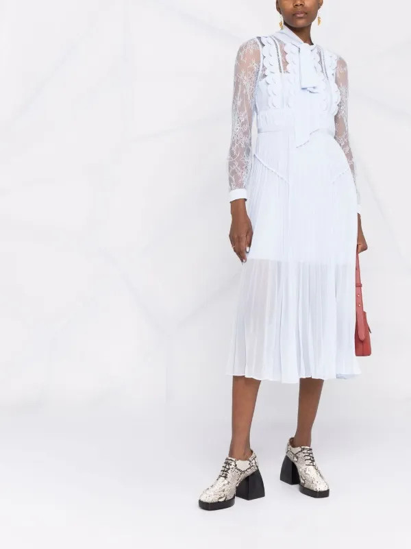 pleated midi dress | Farfetch (RoW)