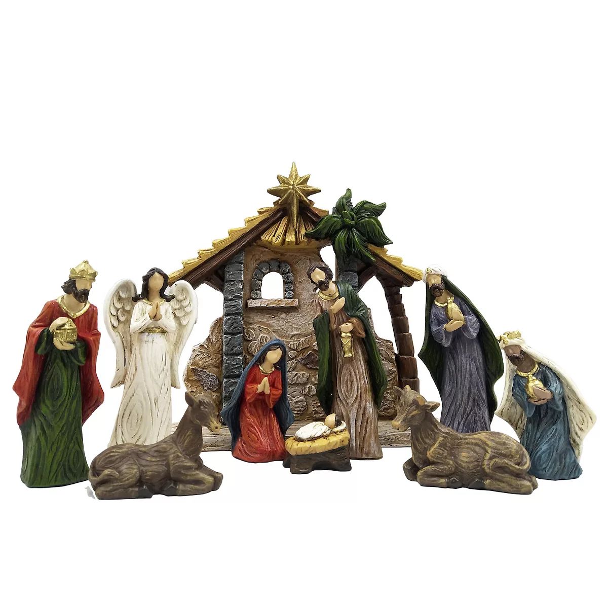 St. Nicholas Square® Carved Resin Nativity Scene | Kohl's