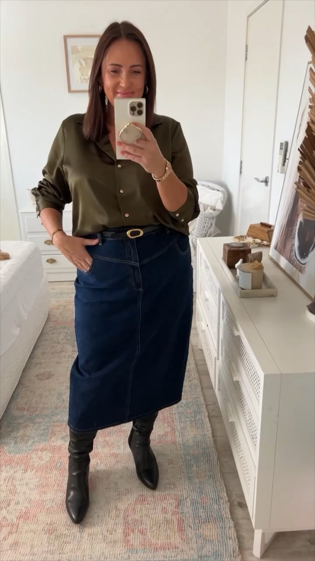 Totally crushing over this denim skirt and the entire NEW collection at Witchery it's super elevated and the fabrications are luxe! I'm wearing a 16 in the skirt & blouse! 

#LTKaustralia #LTKcurves #LTKstyletip