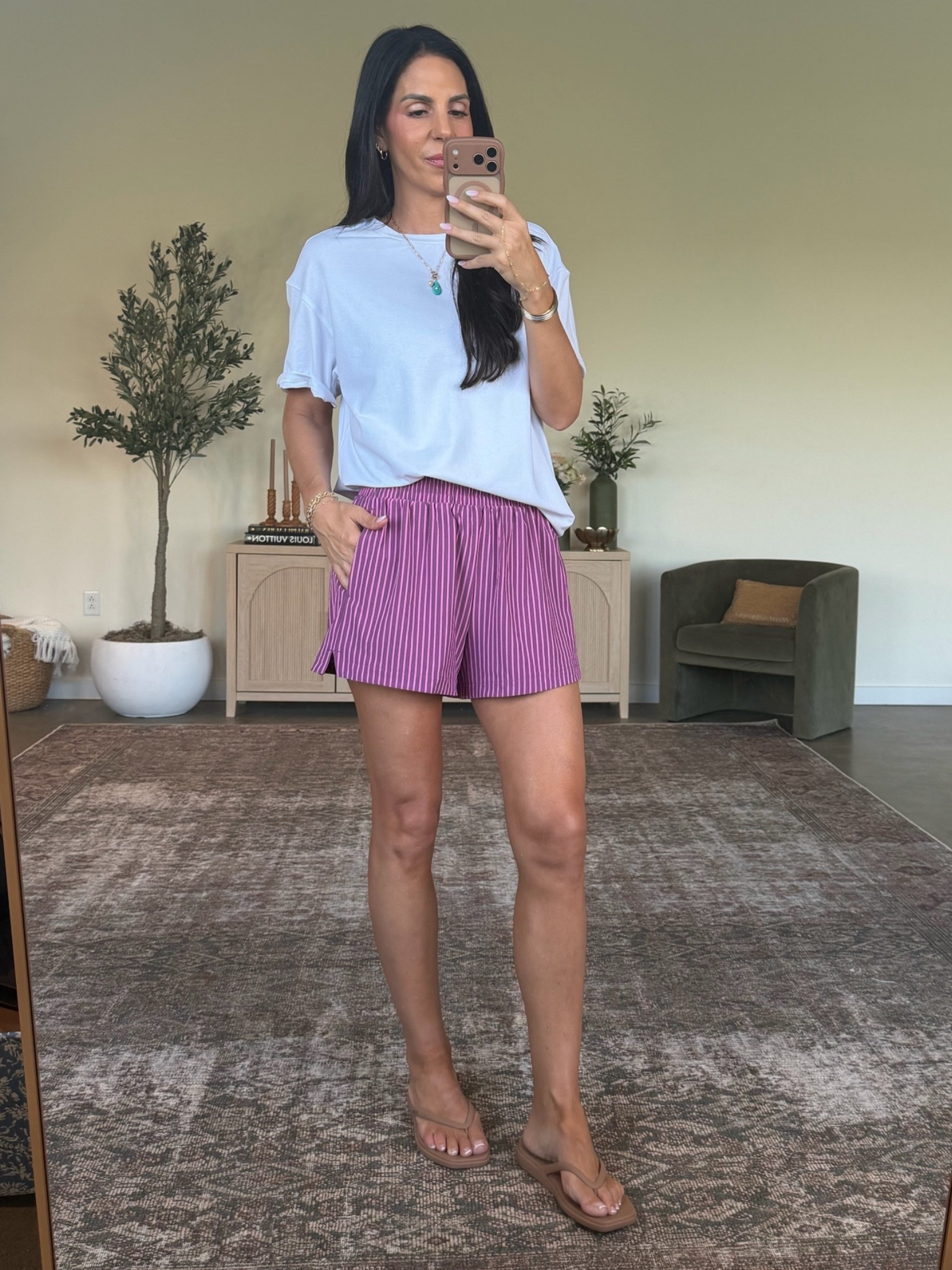 These @Target  shorts are literally amazing!  Very tts! 
Small tee and small shorts 
Pockets and no lining

#LTKU #LTKmomlife #LTKOver40