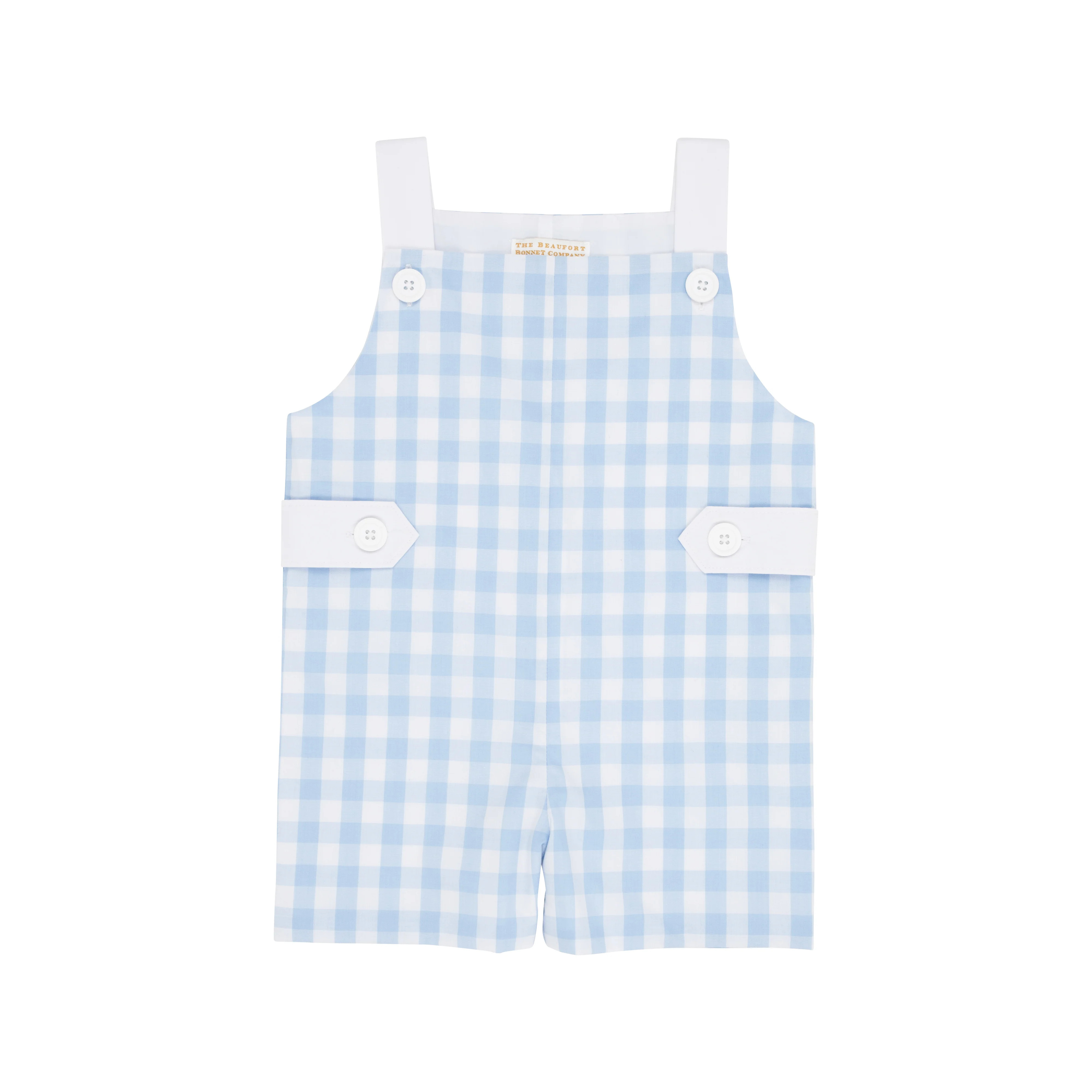Teddy's Tab Jon Jon - Beale Street Blue Check with Worth Avenue White | The Beaufort Bonnet Company