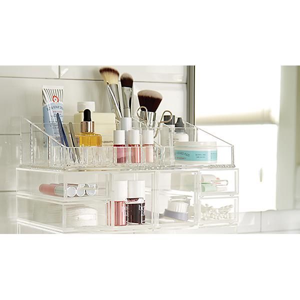 Medium Luxe Acrylic Modular Drawer Clear | The Container Store