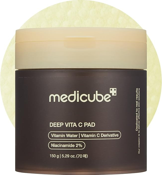 Medicube Deep Vita C Facial Toner Pads for Uneven Skin Tone, 500,000PPM of Vitamin Water & 3 Type... | Amazon (US)
