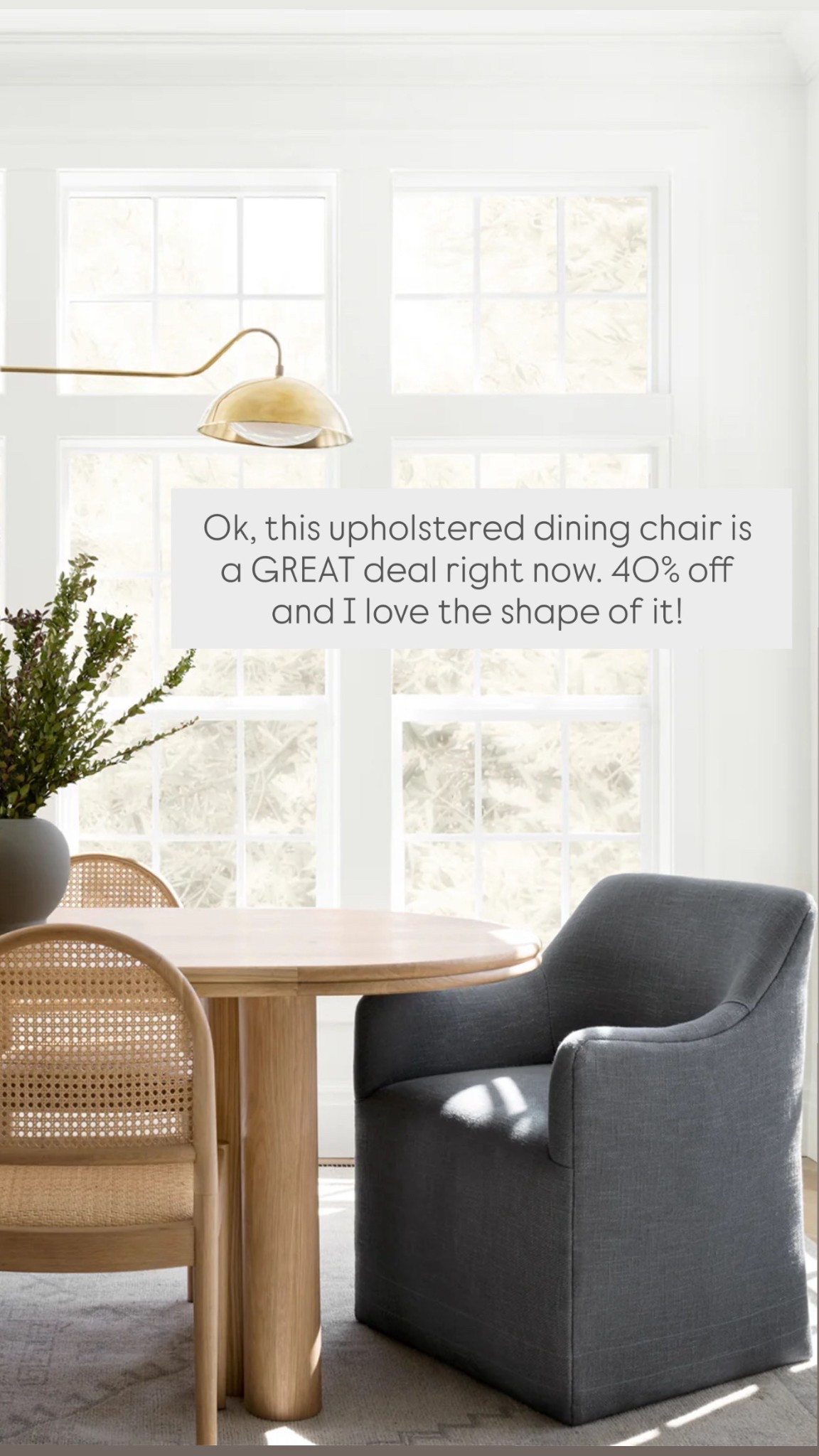 Ok, this upholstered dining chair is a GREAT deal right now. 40% off and I love the shape of it! 

#LTKSaleAlert #LTKSeasonal #LTKHome