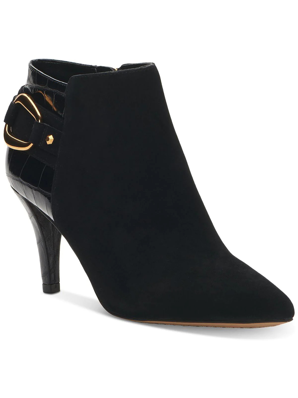 Selmente Womens Buckle Pointed Toe Booties | Shop Simon