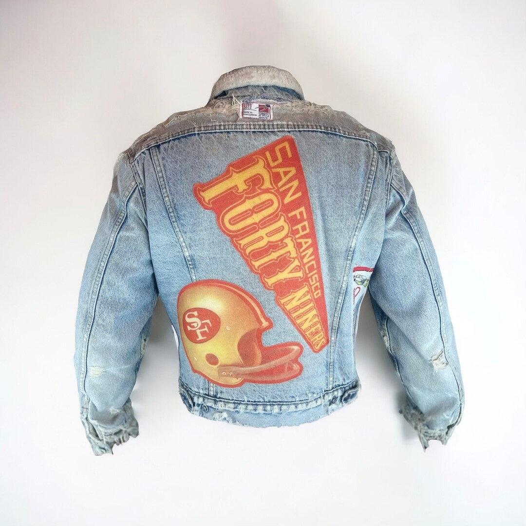 PHENOMENAL Vintage San Fransico 49ers Custom Denim Pennant Jacket - Etsy | Etsy (US)