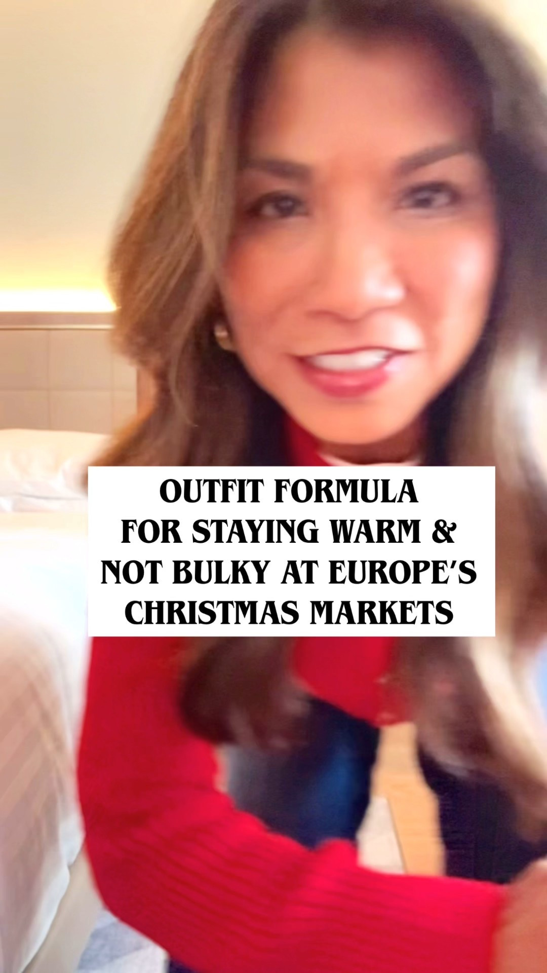 I’m 5’2” 118#ish for reference 
What I wore to Zurich for Christmas Market(Europe). 
Sweater cardigan in XS tts(these sell out fast, linking exact & other  red sweaters I own and love).
Jeans tts size 2 in 30” length (Midnight Blue wash)- length options! 
Boots tts. 
Thermal set underneath in small.
White tee in XS
Wool coat in small tts.
*if you are still cold layer a lightweight  puffer vest(I packed one but never used it)-I’ll link it here.
What I wore on vacation to Europe in the winter, what to wear as midlife women Christmas Market in Europe, outfit idea women over 50, petite fashion. 


#LTKOver40 #LTKootd #LTKHoliday