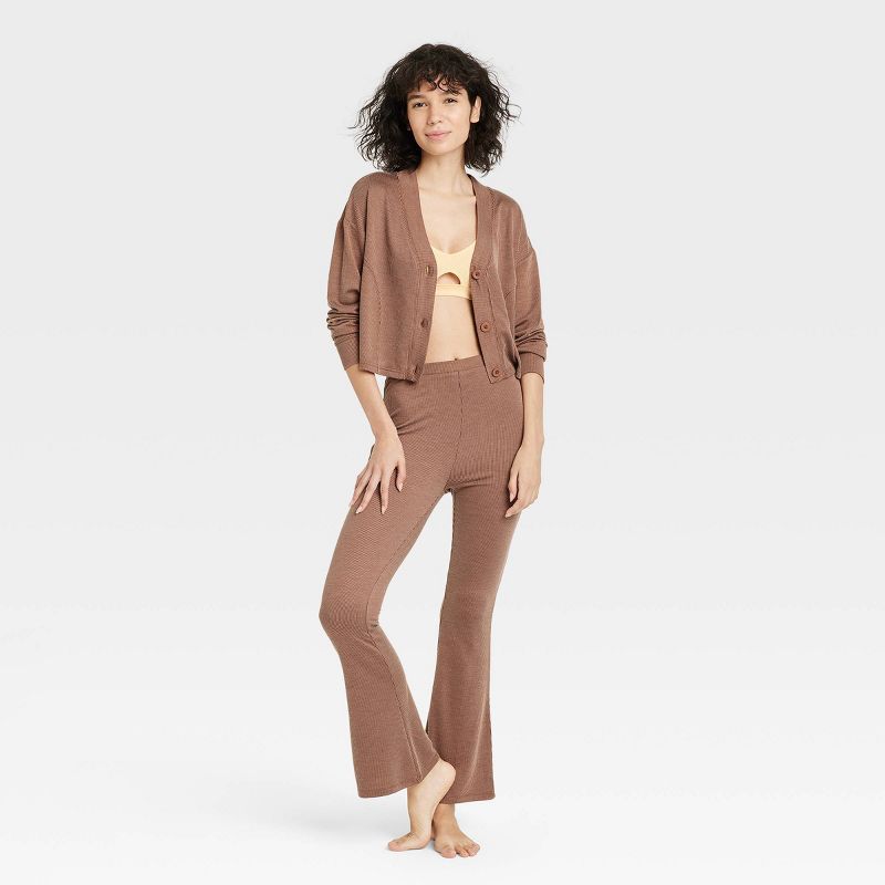 Women's Knit Lounge Flare Pants - Colsie™ | Target