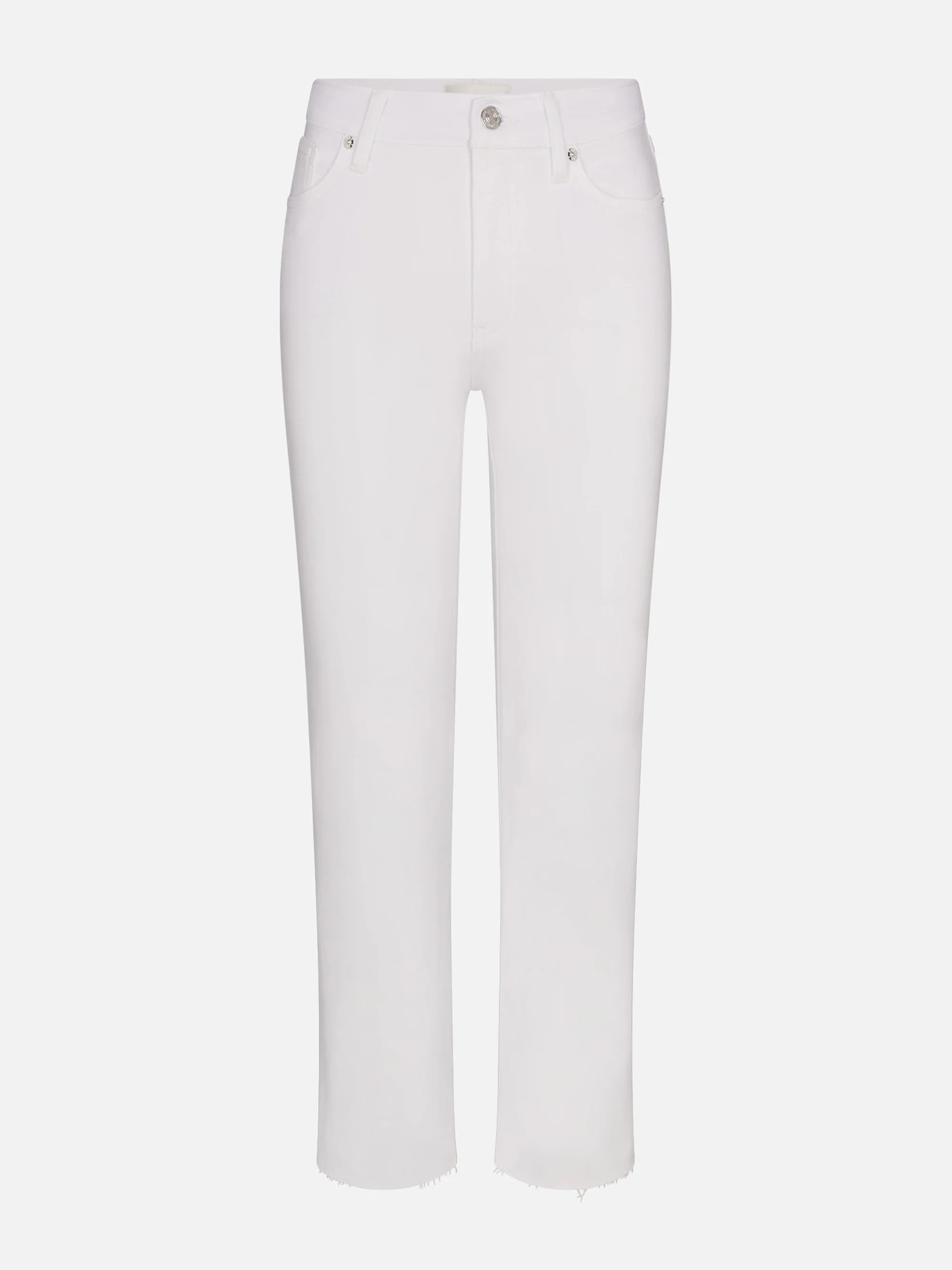 LE SLEEK STRAIGHT CROP WHITE RAW AFTER | Frame Denim