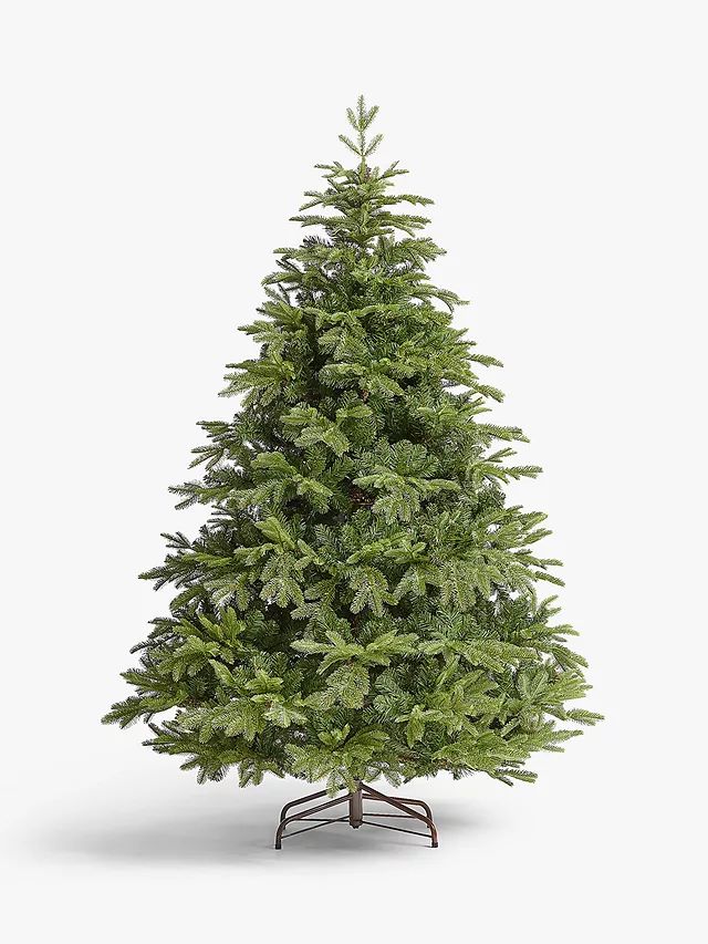 John Lewis St. Petersburg Unlit Christmas Tree, Green, 7ft | John Lewis (UK)