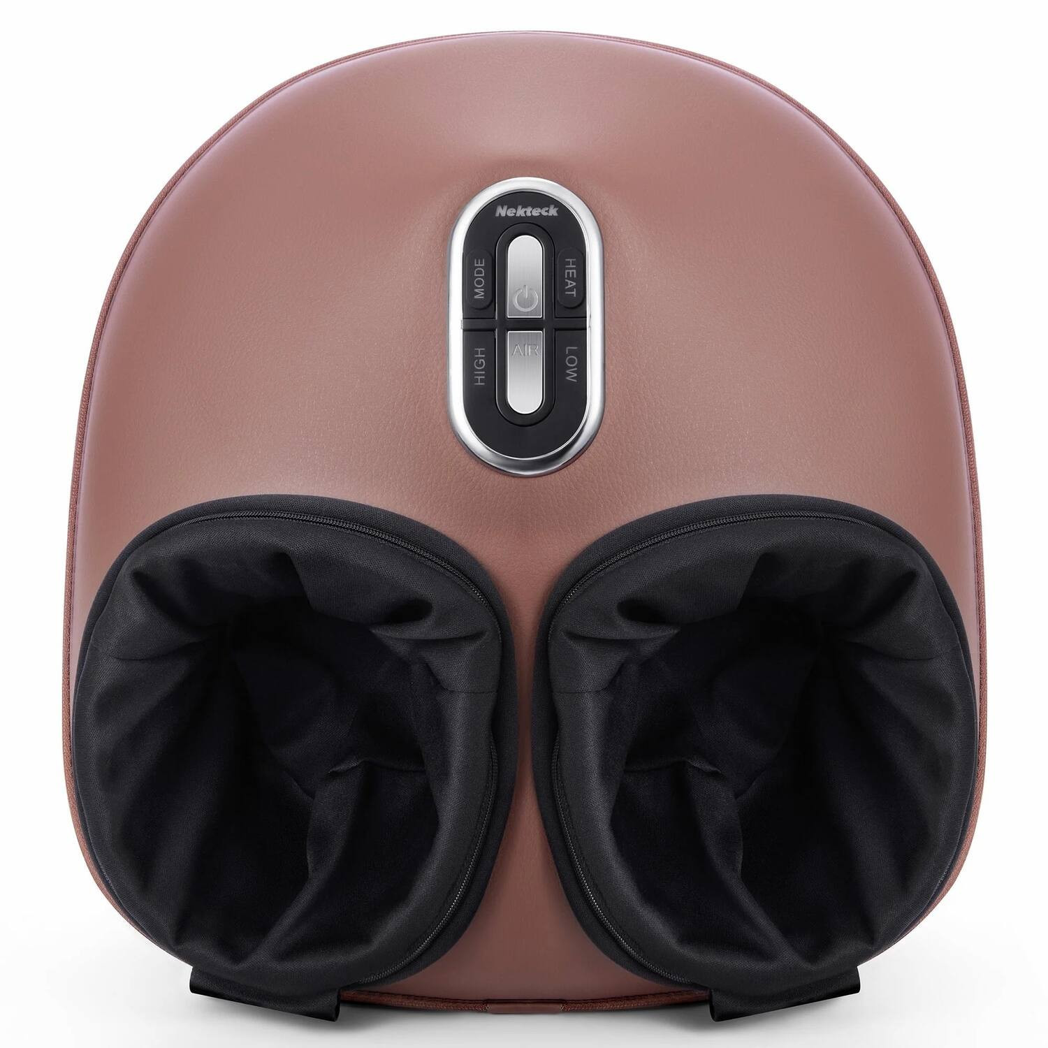 Nekteck - Shiatsu Foot Massager with Soothing Heat, Deep Kneading Therapy - Brown | Best Buy U.S.