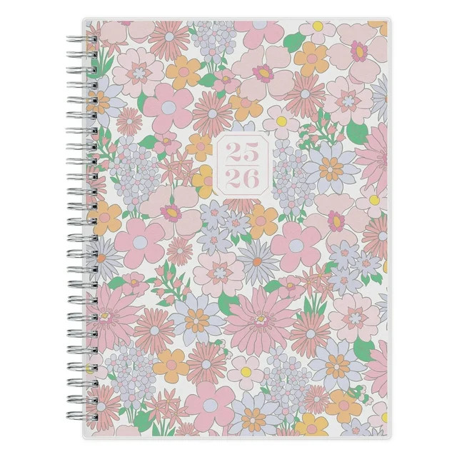 Blue Sky Monthly Weekly Notes Medium (5.875" x 8.625") Pink Floral 15-Month (April 2025 - June 20... | Walmart (US)
