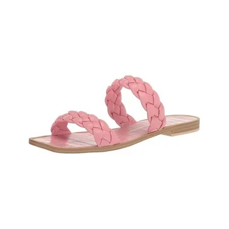 DOLCE VITA Womens Pink Braided Indy Square Toe Slip On Slide Sandals 8 | Walmart (US)