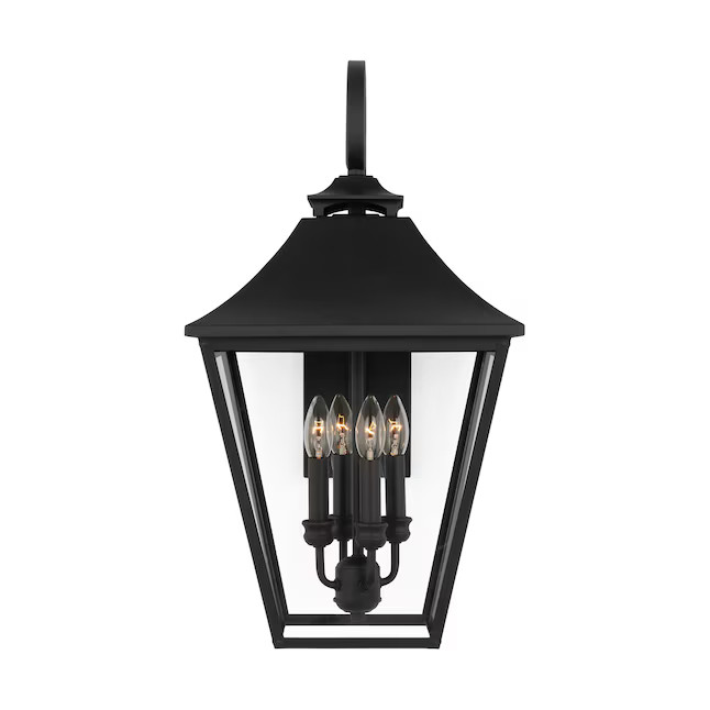 Generation Lighting Galena 4-Light 25.375-in H Black Outdoor Wall Light | Lowe's
