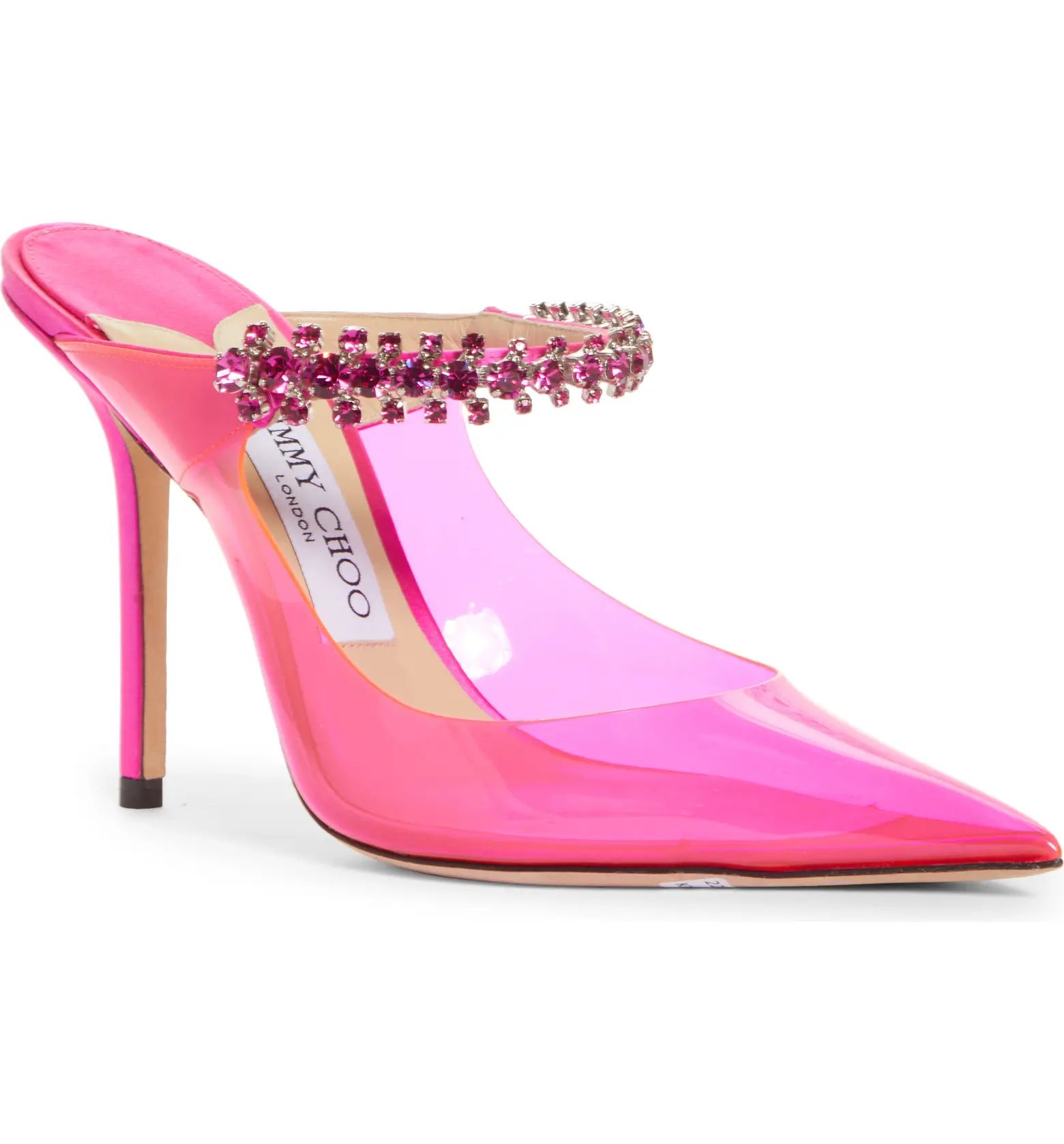 Jimmy Choo Bing Crystal Embellished Clear Mule | Nordstrom | Nordstrom