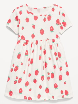 Printed Short-Sleeve Dress for Toddler Girls | Old Navy (US)