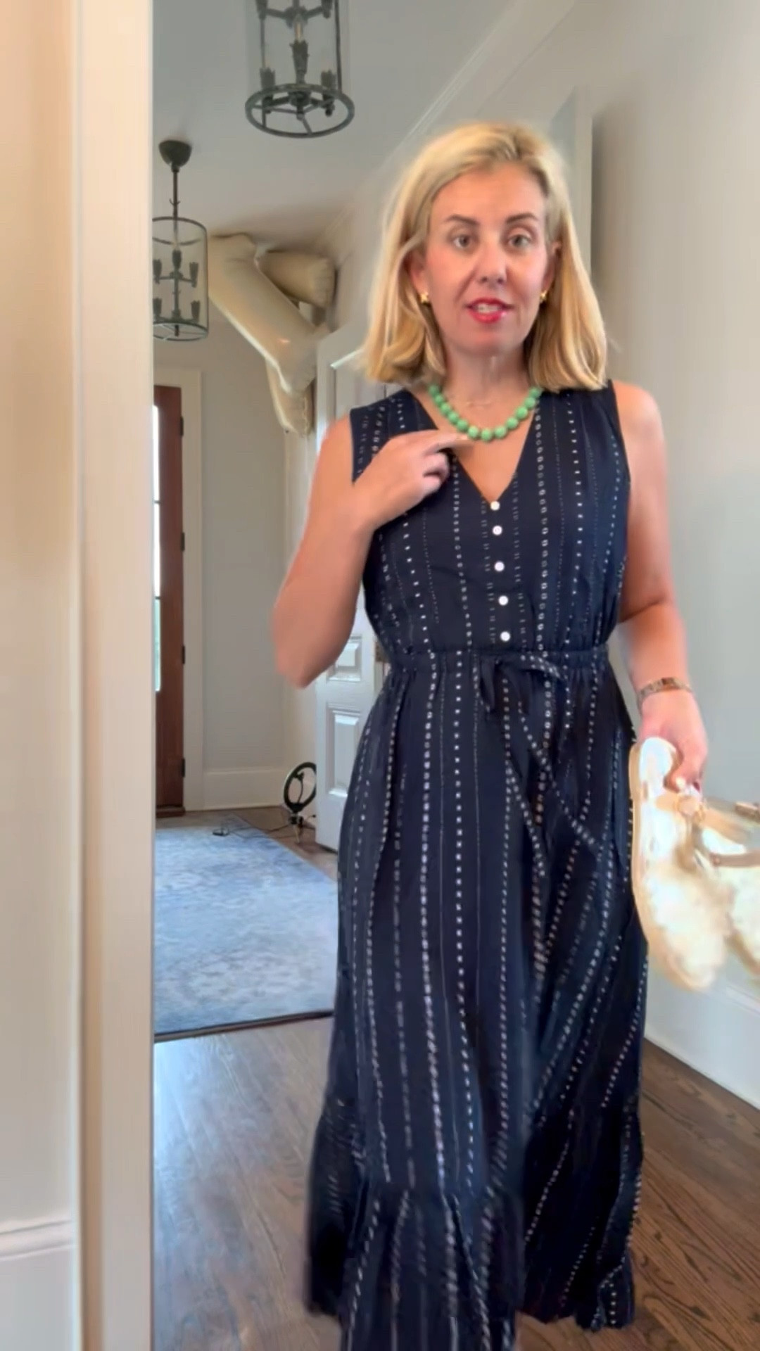 I knew I was going to love this dress when I saw it….and it’s a definite yes! The print, the flow & waistline make this such a flattering look. Perfect for travel or just a day of errands. I’m in xs & 8 shoes tts. 

#LTKdayinmylife #LTKmomlife #LTKootd