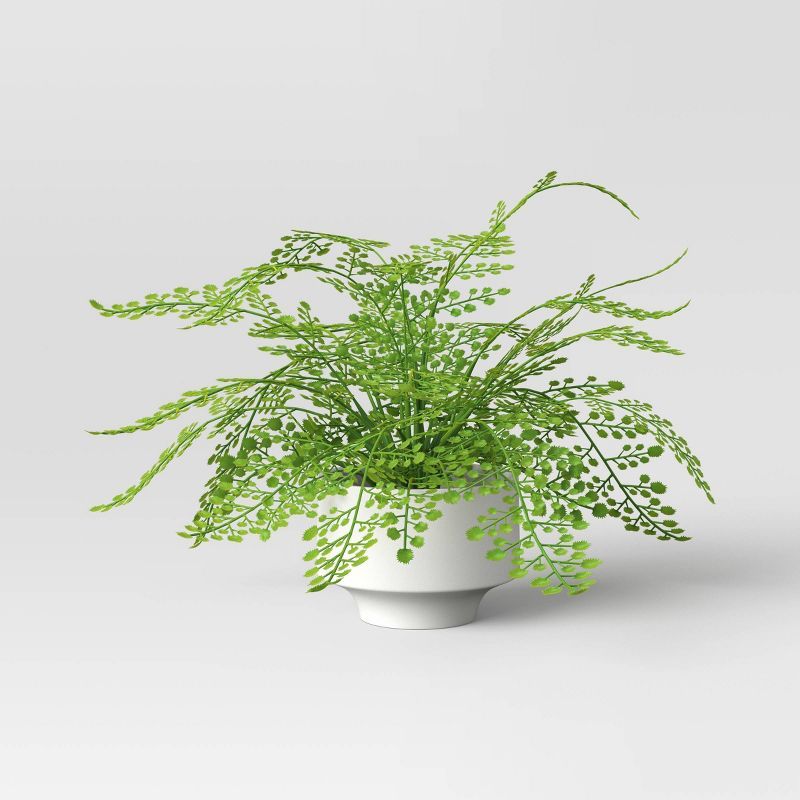 Large Fern in Modern Pot Artificial Hair Arrangement - Threshold™ | Target