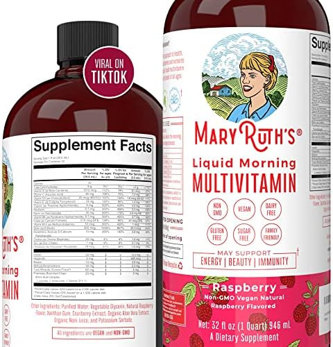 Multivitamin Multimineral for Women Men & Kids by MaryRuth's | No Added Sugar | Vegan Liquid Vita... | Amazon (US)