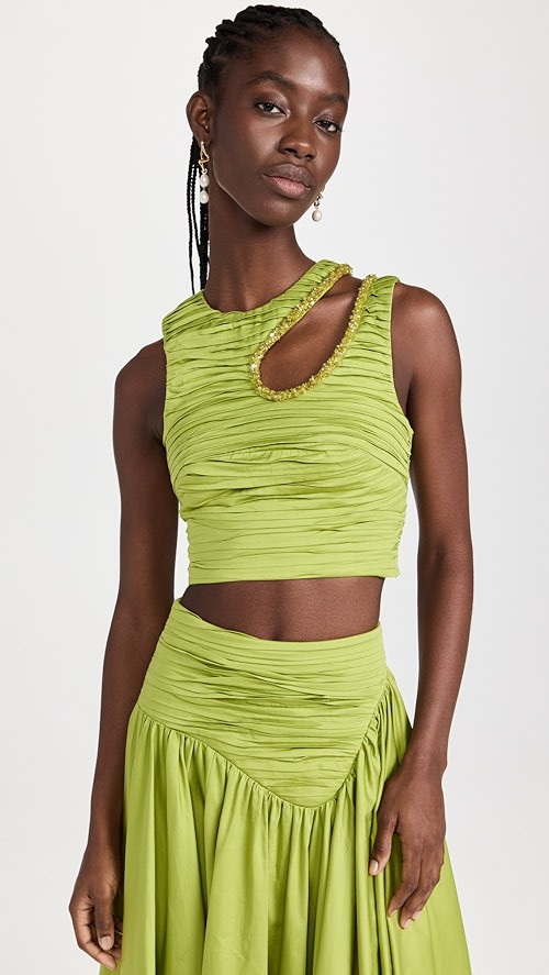 Aje Jolie Abstract Cutout Top | SHOPBOP | Shopbop