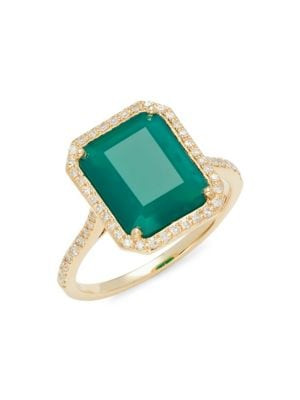 ​Effy Radiant Value 14K Yellow Gold, Onyx & Diamond Ring | Saks Fifth Avenue OFF 5TH