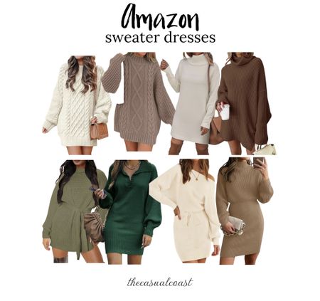 Amazon sweater dresses 

#LTKSeasonal #LTKfindsunder50