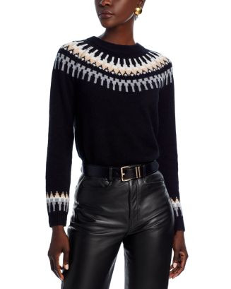Fair Isle Crewneck Cashmere Sweater - Exclusive | Bloomingdale's (US)
