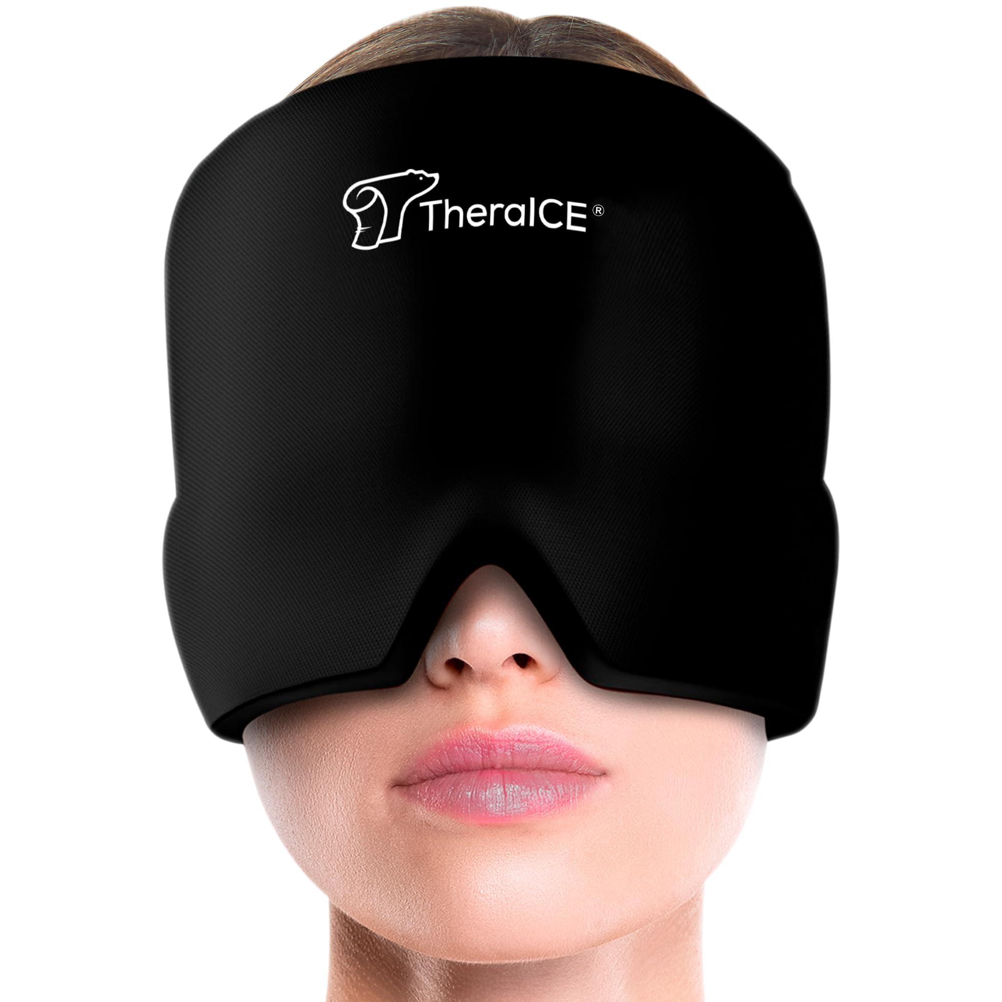 TheraICE Migraine Relief Cap, Soothing Headache Hat Ice Pack Mask, Face Cold Compress Cooling Gel... | Amazon (US)