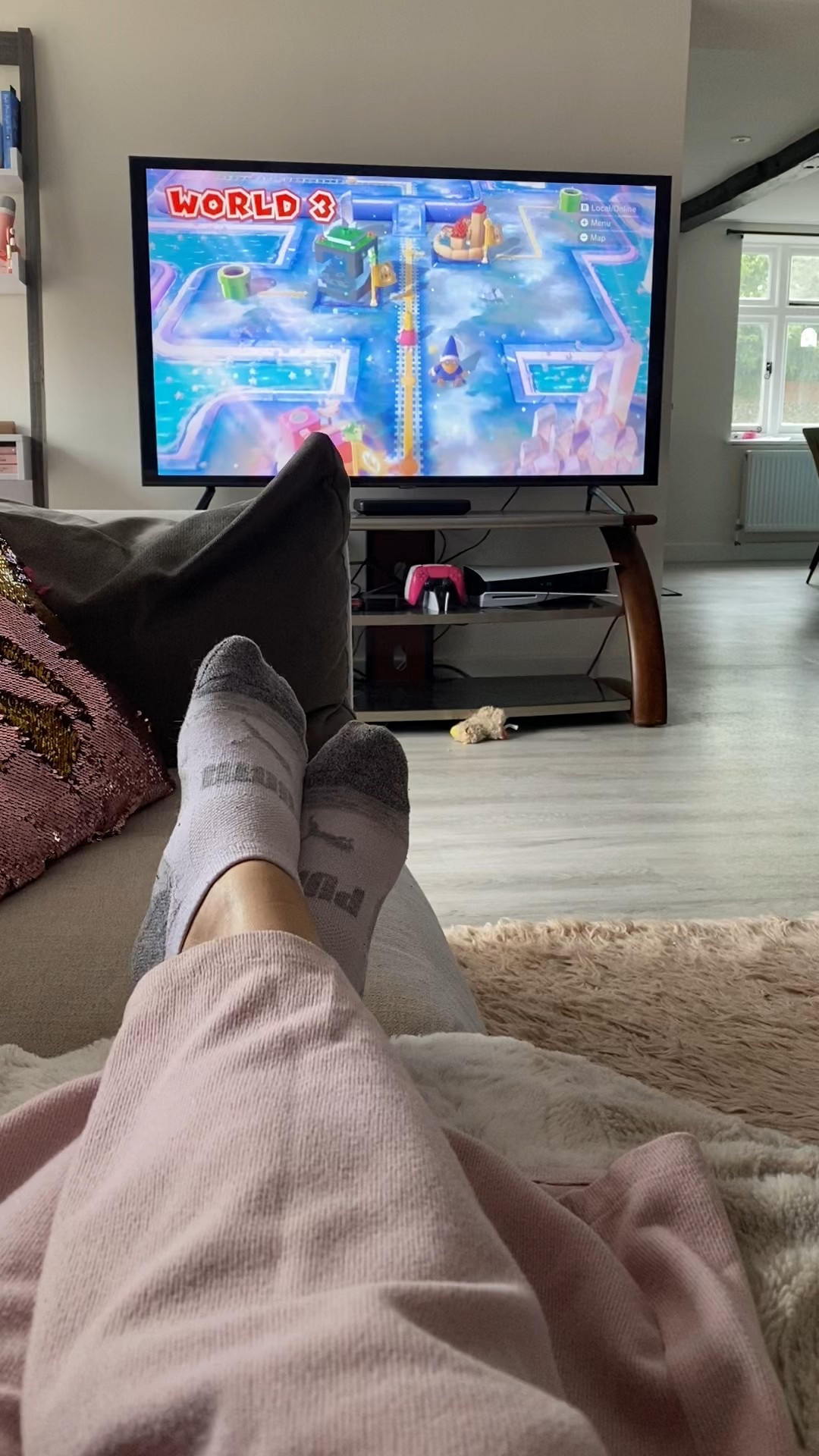 Lazy, rainy Sunday, time for a little light gaming. Super Mario 3D world on the switch. 

Are you a Mario fan? I pretty much have been as long as I can remember!

#LTKuk #LTKfamily #LTKhome