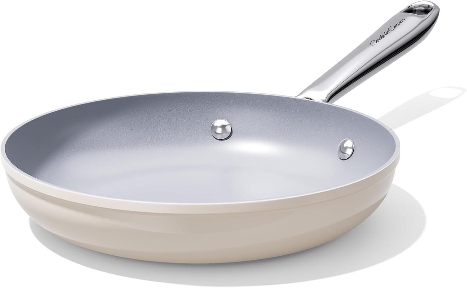 CookinCraze Premium Ceramic Frying Pan, 8 Inch Nonstick Egg Skillet | Amazon (US)