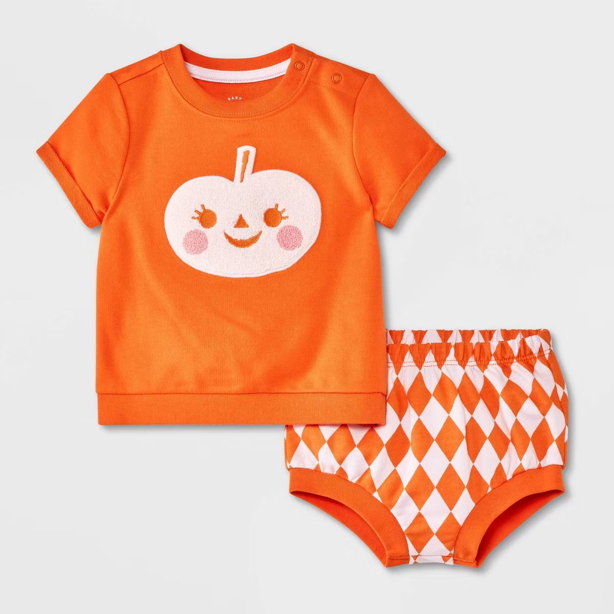 Baby Halloween Pumpkin Top & Bloomer Set - Cat & Jack™ | Target