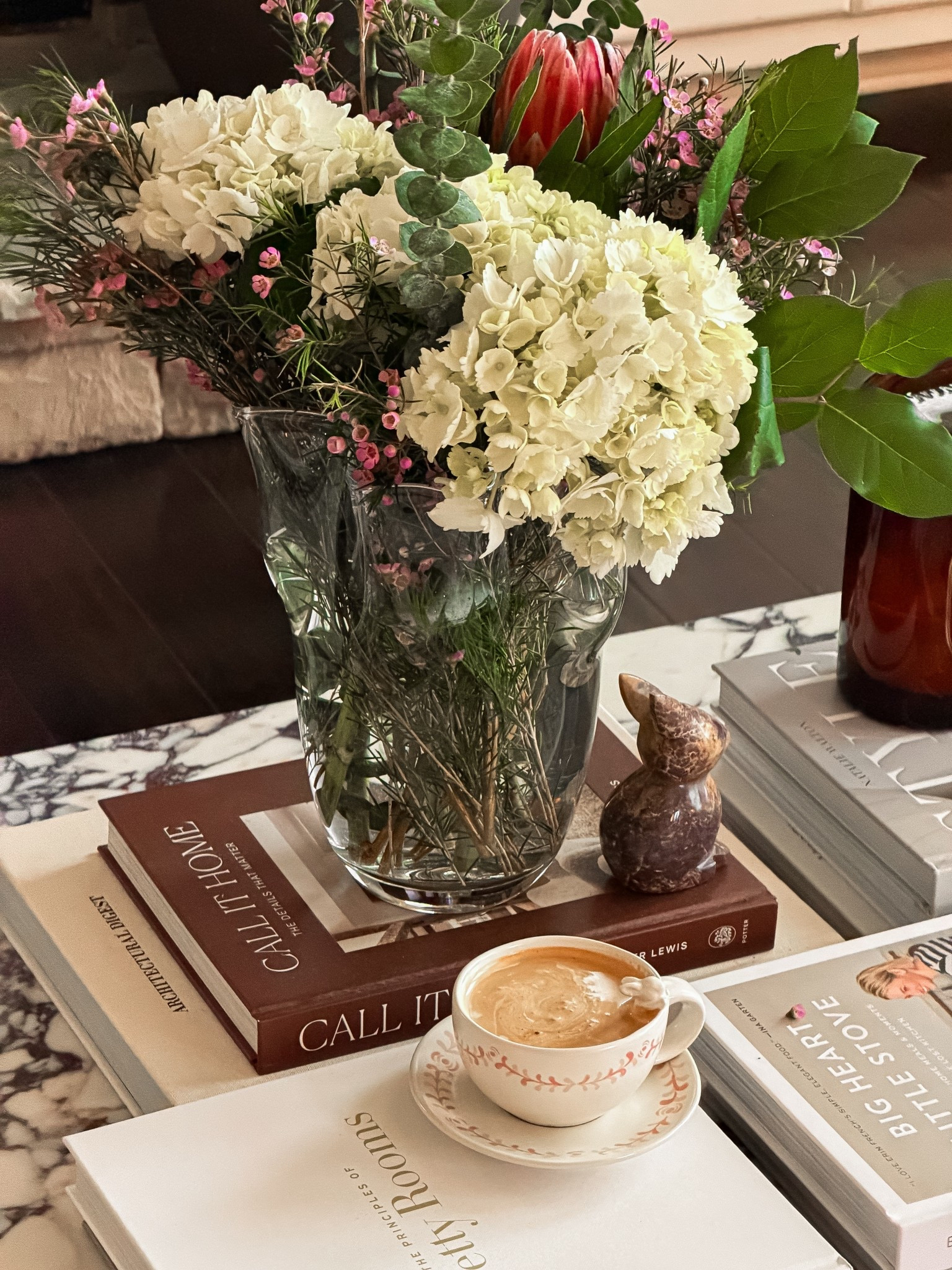 Coffee table decor / Easter bunny teacup ☕️🐰 from Target under $10 and on sale currently. My exact stone bunny was from last year studio mcgee and out of stock so cant link unfortunately.

#LTKmorningroutine #LTKHome #LTKSeasonal