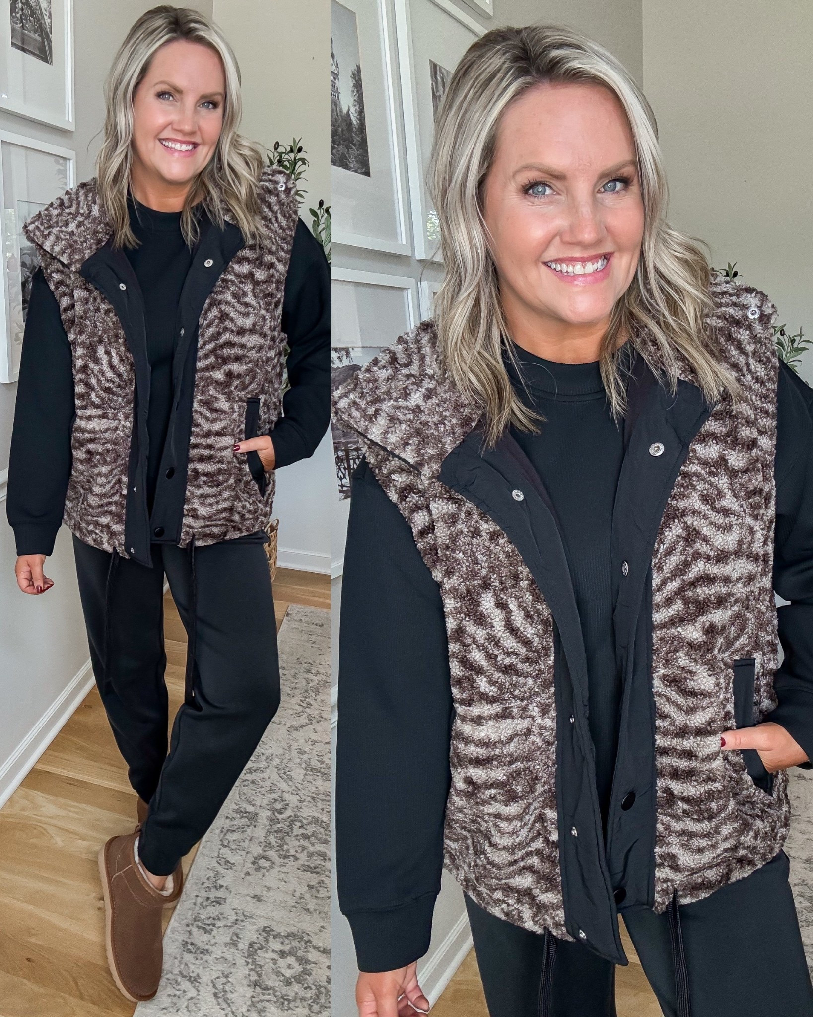 Animal print Sherpa vest now 40% off! I’m in small


#LTKSaleAlert #LTKStyleTip #LTKFindsUnder50