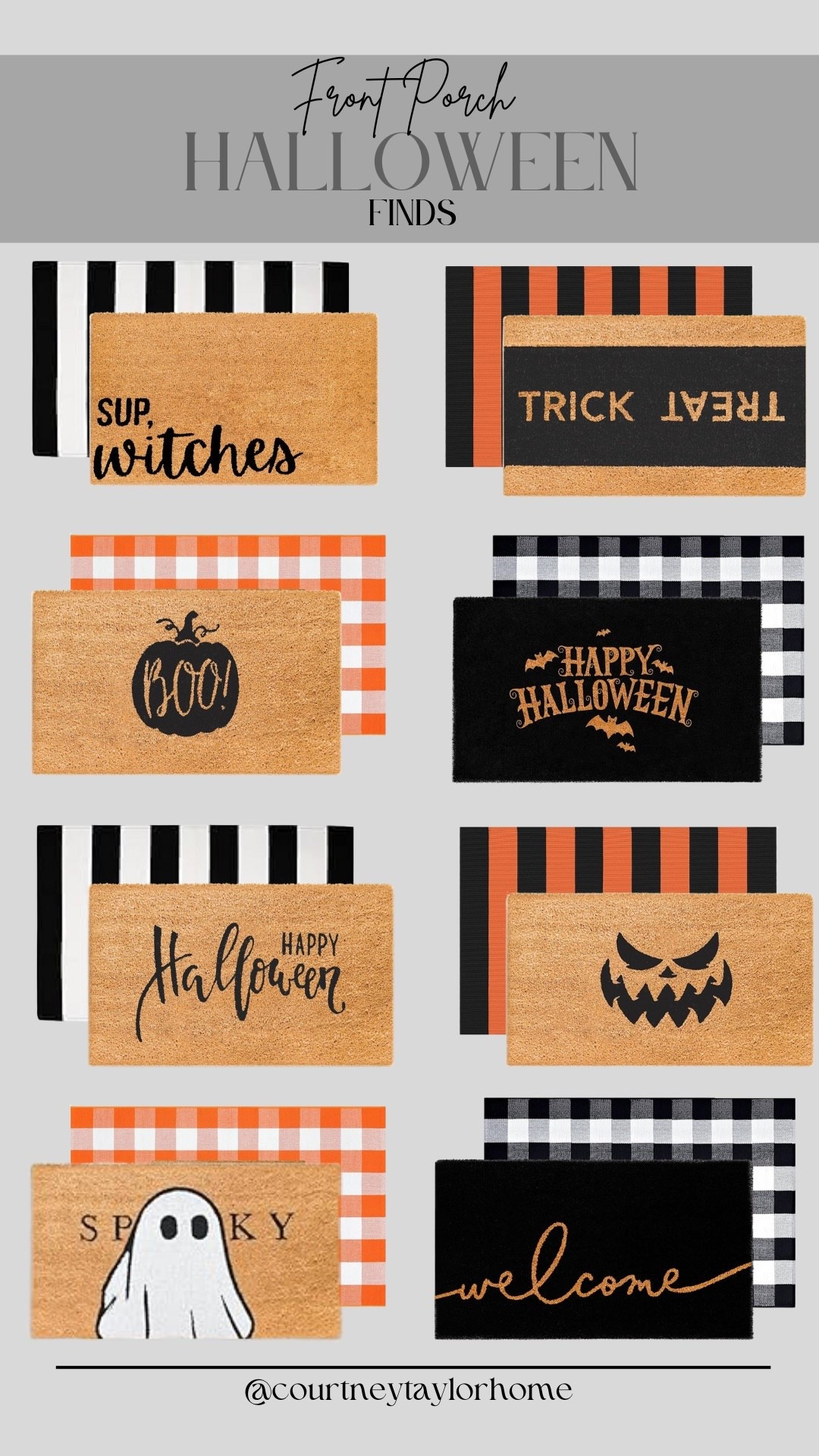 Fall and Halloween doormat combos! 

#LTKSeasonal #LTKStyleTip #LTKHalloween