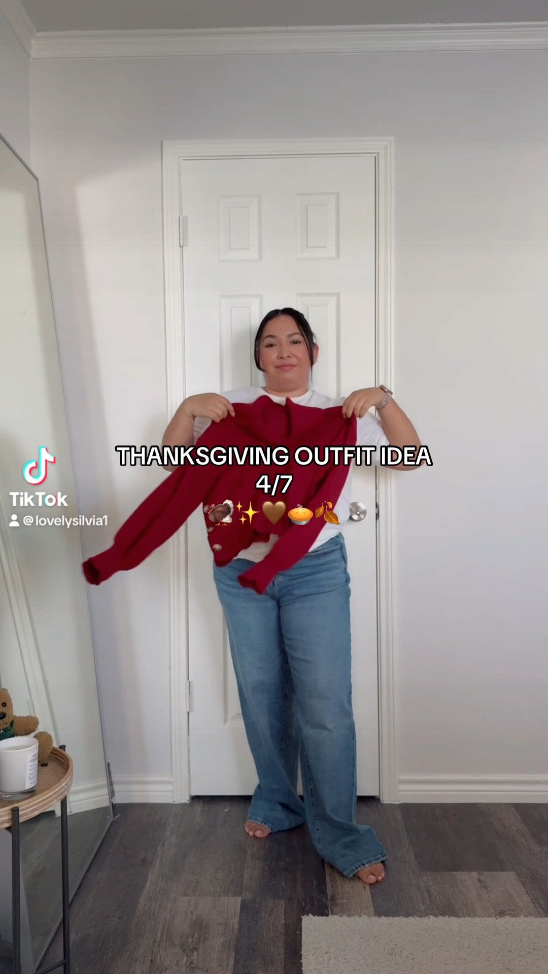 Thanksgiving midsize outfit series day 4 of 7! Outfit is linked on LTK!

Burgundy sweater, mid rise jeans, midsize jeans, petite jeans, burgundy heels, Thanksgiving outfit, thanksgiving outfit idea 


#LTKStyleTip #LTKHoliday #LTKMidsize