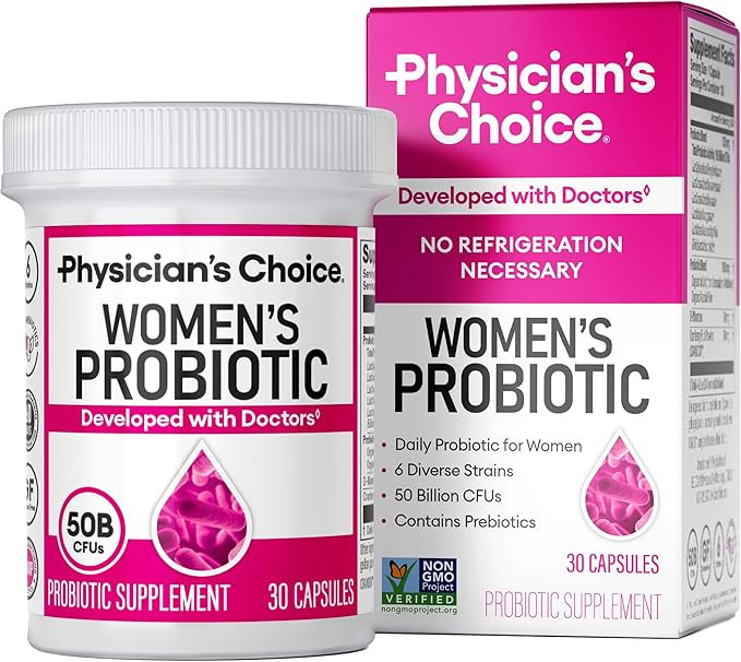 Physician's CHOICE Probiotics for Women 50 Billion CFU - pH Balance, Digestive, Urinary Tract & G... | Amazon (US)