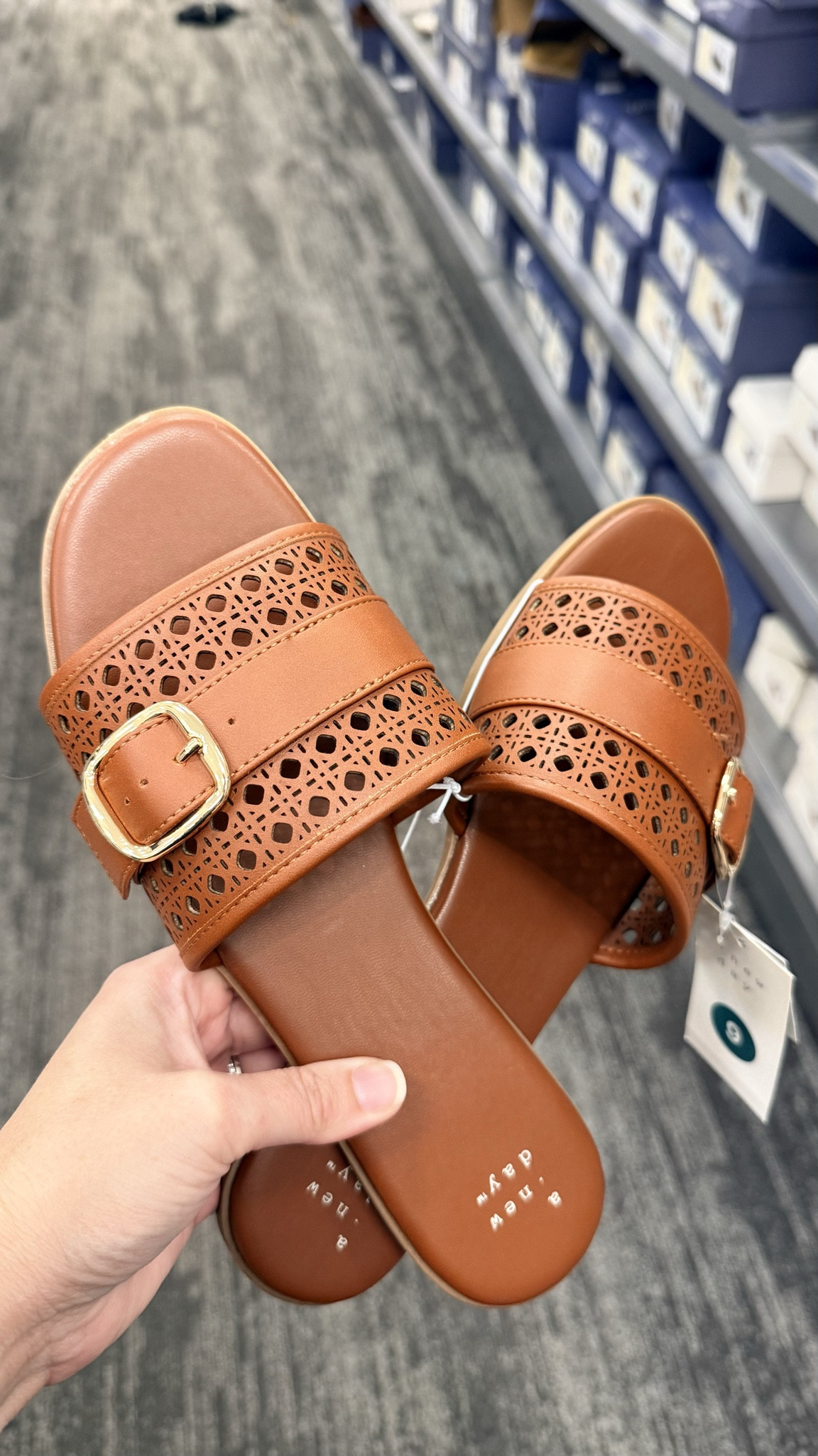 These cute buckle slides with eyelet details are super cute and perfect for casual summer dresses! Would als be a good choice for a smart causla outfit for the office. 

Vacation outfits beach, summer sandals, summer outfits, summer outfits 2026, spring outfits, spring sandals, spring outfits 2026, flowers, accents, target sandals, date night outfits, travel outfits, plus size fashion, casual friday outfits, smart casual work wear, workwear, work outfits for the office 


#LTKOver40 #LTKootd #LTKWorkwear