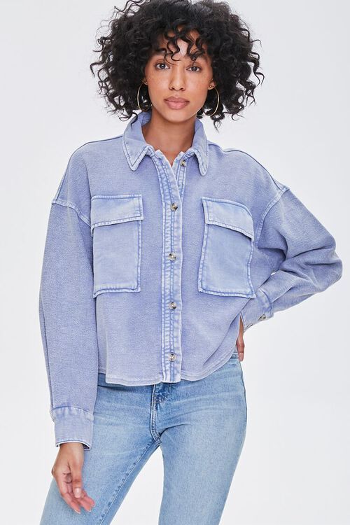 Buttoned Oil Wash Jacket | Forever 21 (US)