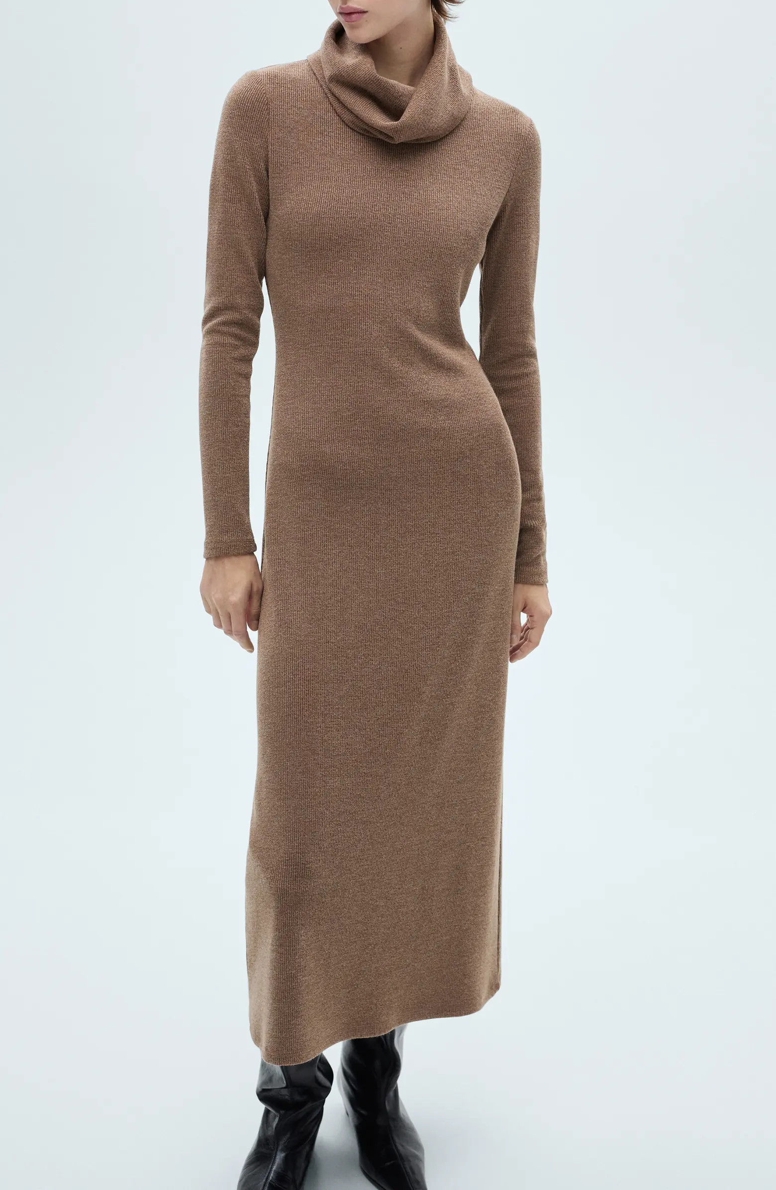 Turtleneck Long Sleeve Knit Sweater Dress | Nordstrom