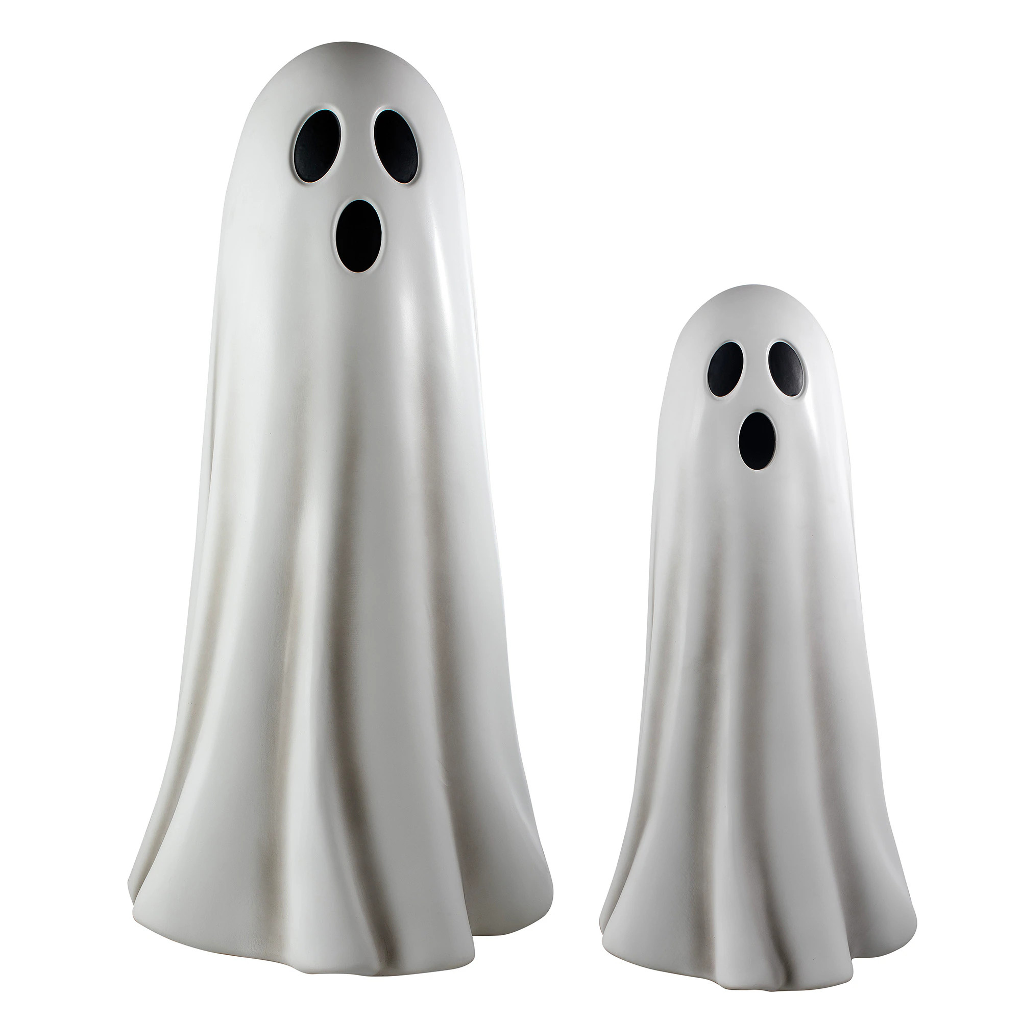 Haunted Living 3-ft 2-Count Lighted Ghosts one_size in White | 88H5539A | Lowe's