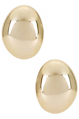 Ettika Smooth Dome Earrings in Gold from Revolve.com | Revolve Clothing (Global)