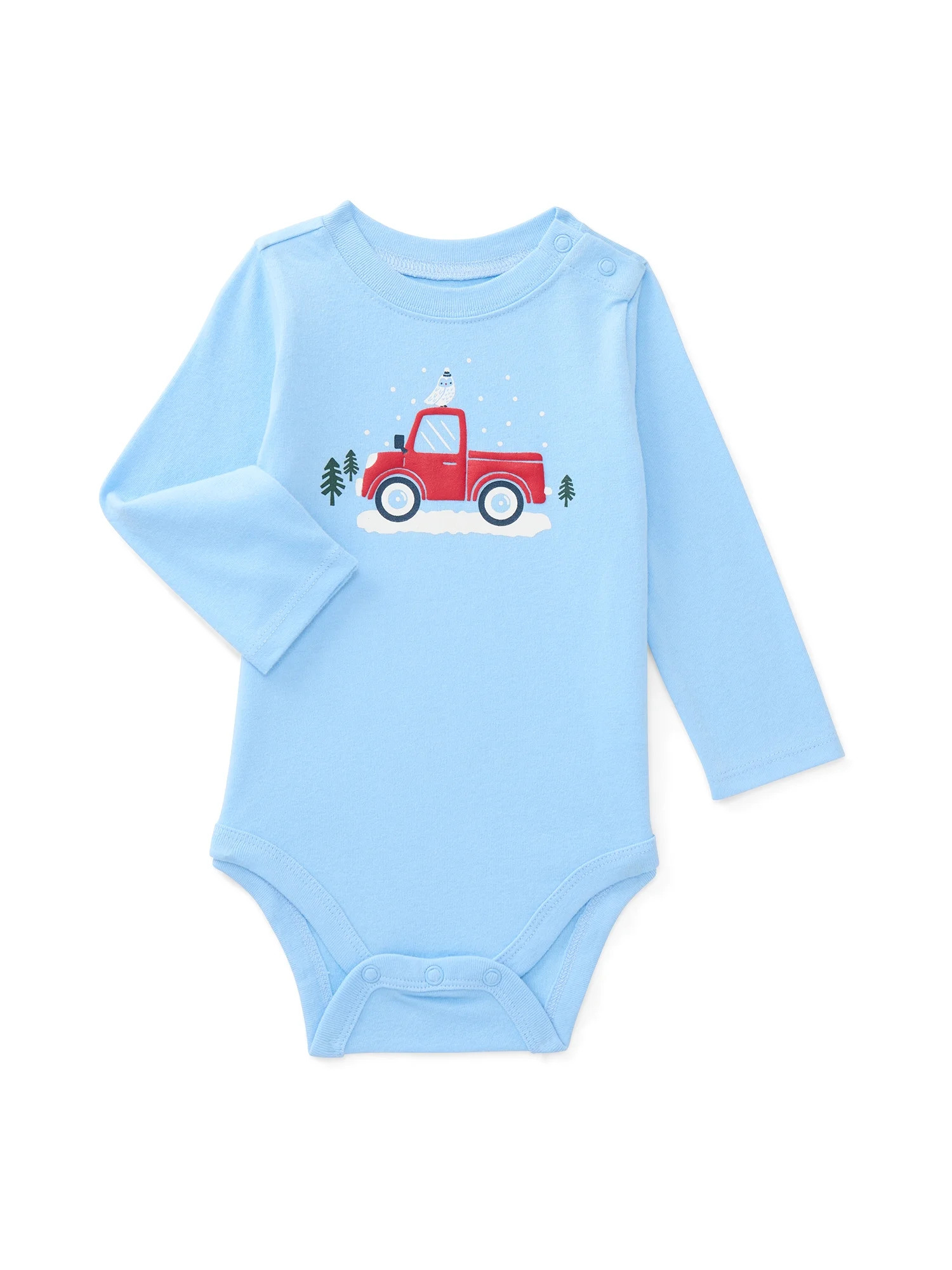 Garanimals Baby Boys Graphic Bodysuit with Long Sleeves, Sizes 0M-24M | Walmart (US)